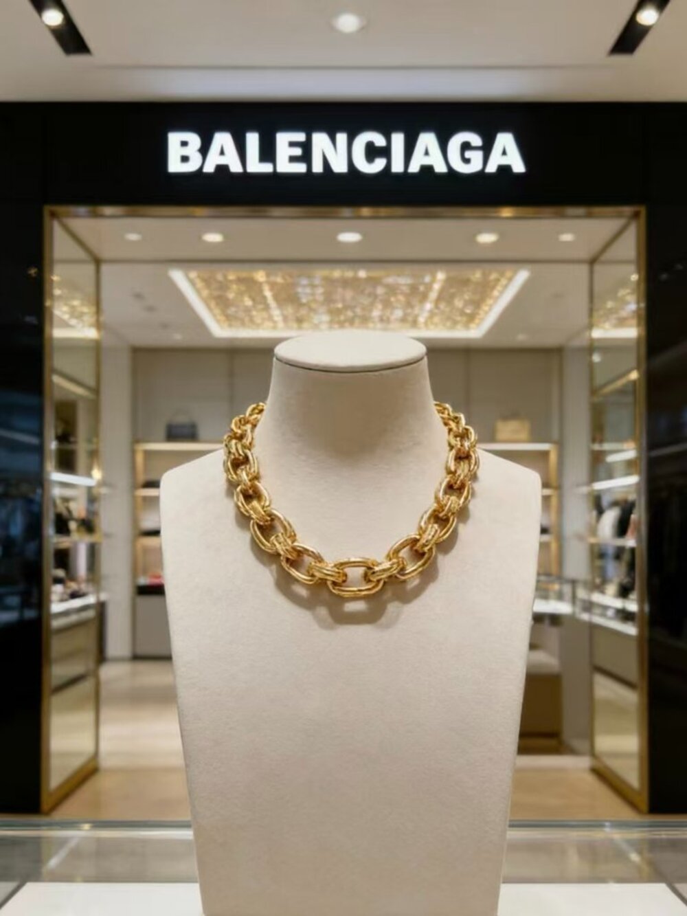 Balenciaga Gold Necklace